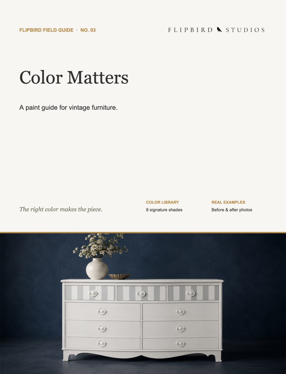 Color Matters: A Paint Guide for Vintage Furniture cover