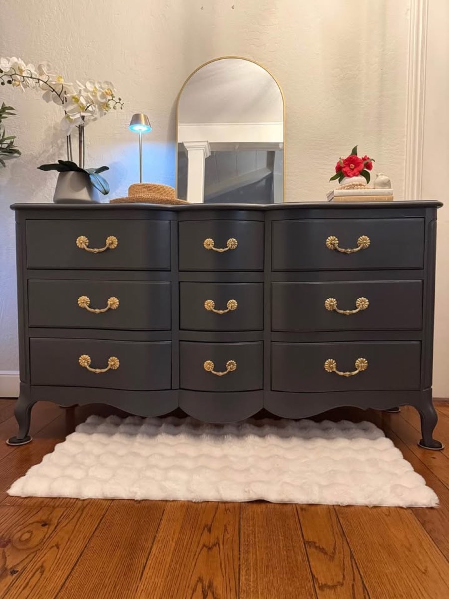 Drexel French Provincial dresser after restoration